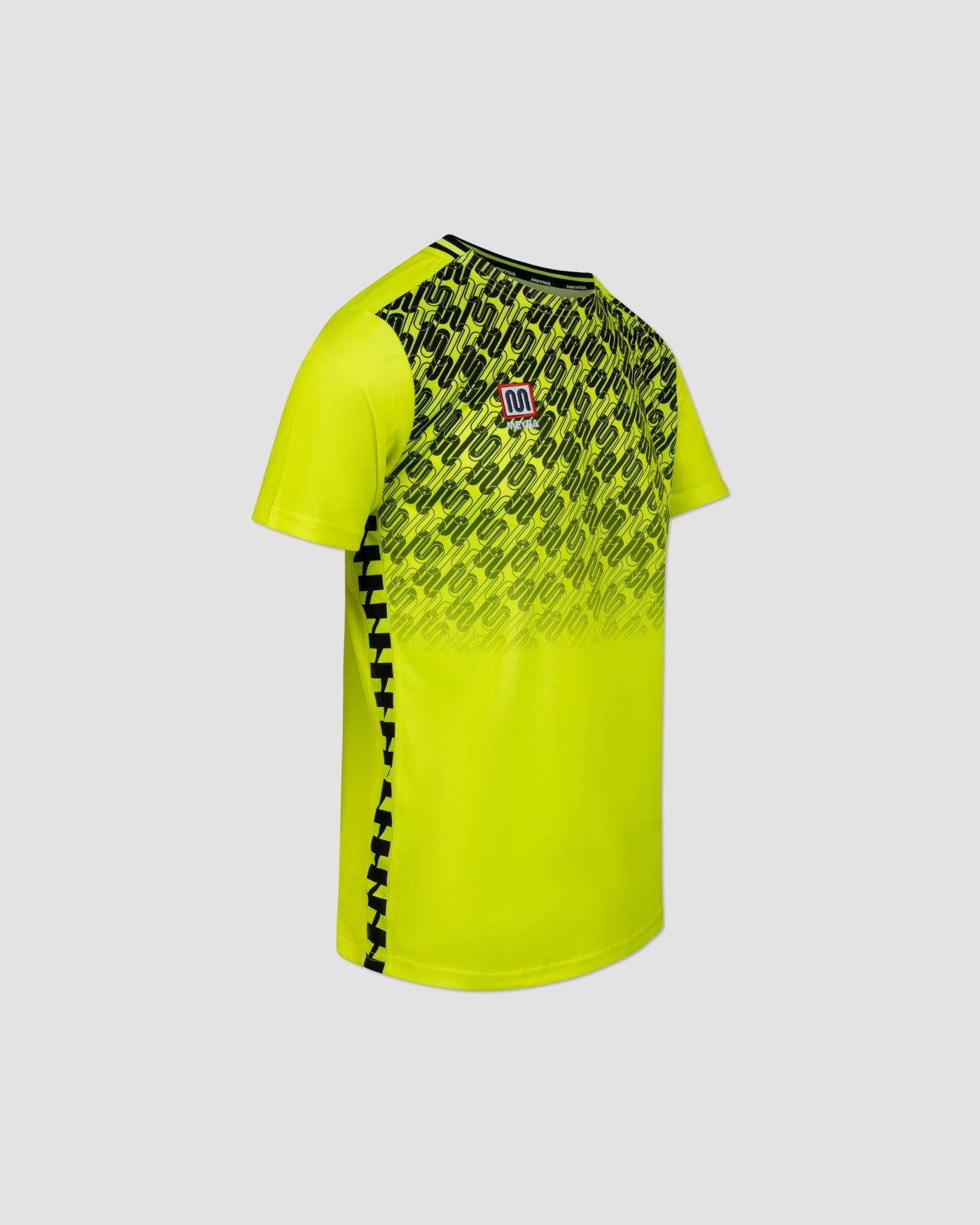 meyba-alpha-grid-jersey-trikot-fluro-yellow-black-polyester image 3