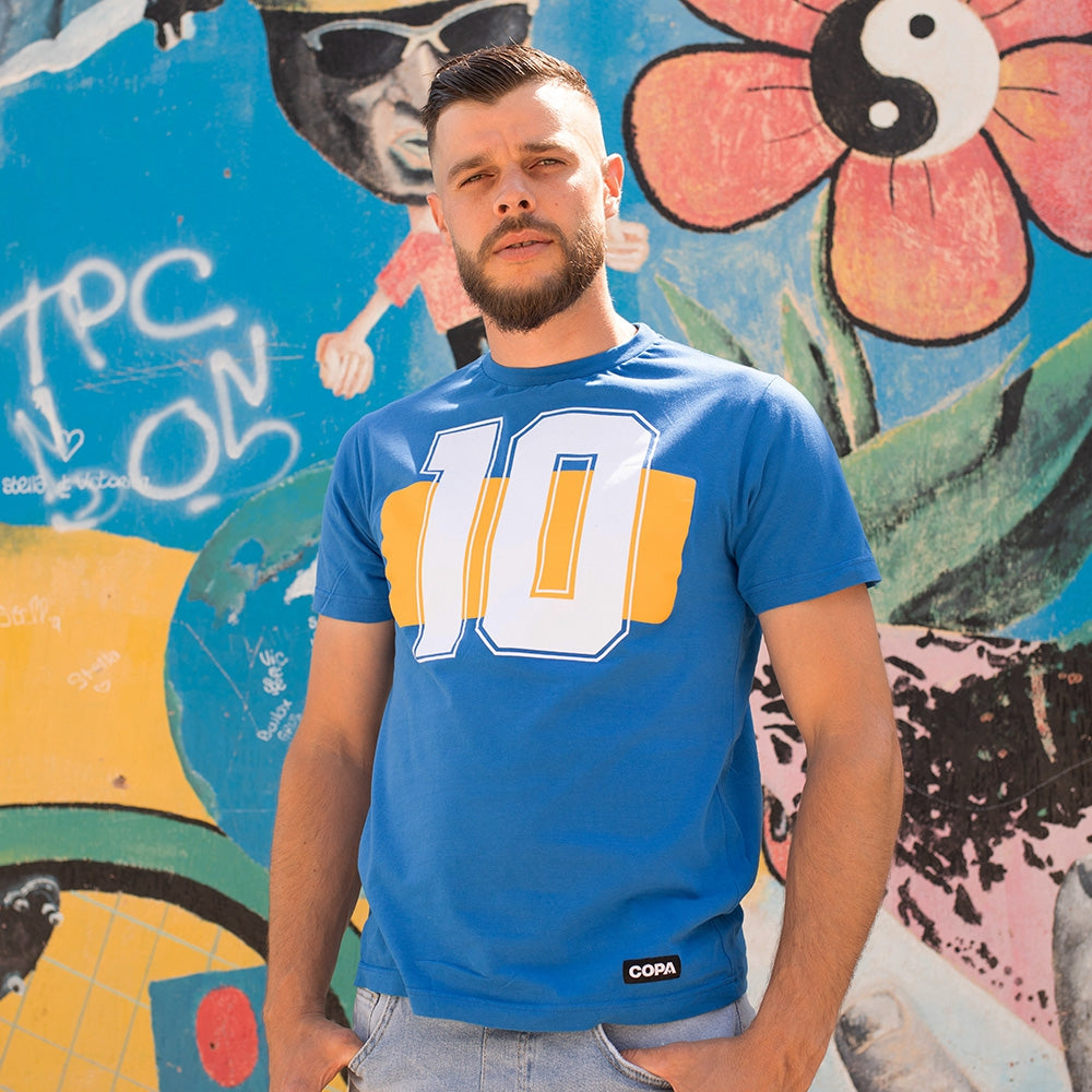 copa-boca-nummer-10-t-shirt-blau-baumwolle-herren image 2