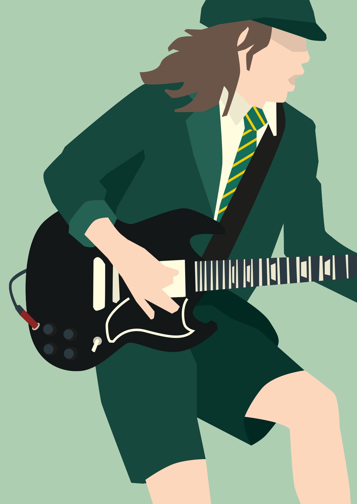 hands-of-god-forever-young-print-angus-young-rock-poster-a3 image 3