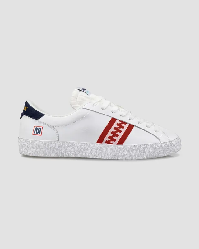 meyba-archivio-micro-leather-sneaker-wei-rot-leder image 1