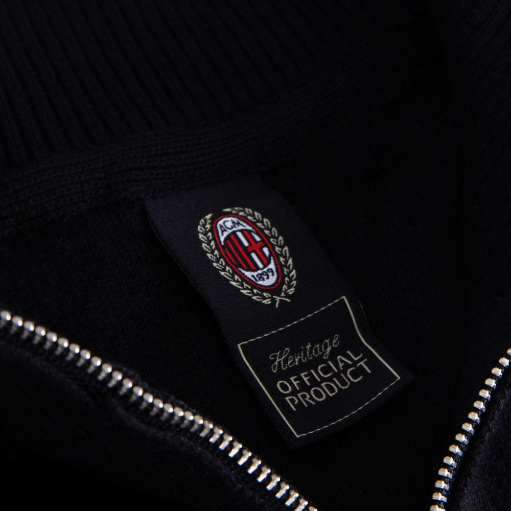 copa-classic-retro-football-jackets-ac-milan-1960er-jacke-schwarz-stickerei image 4
