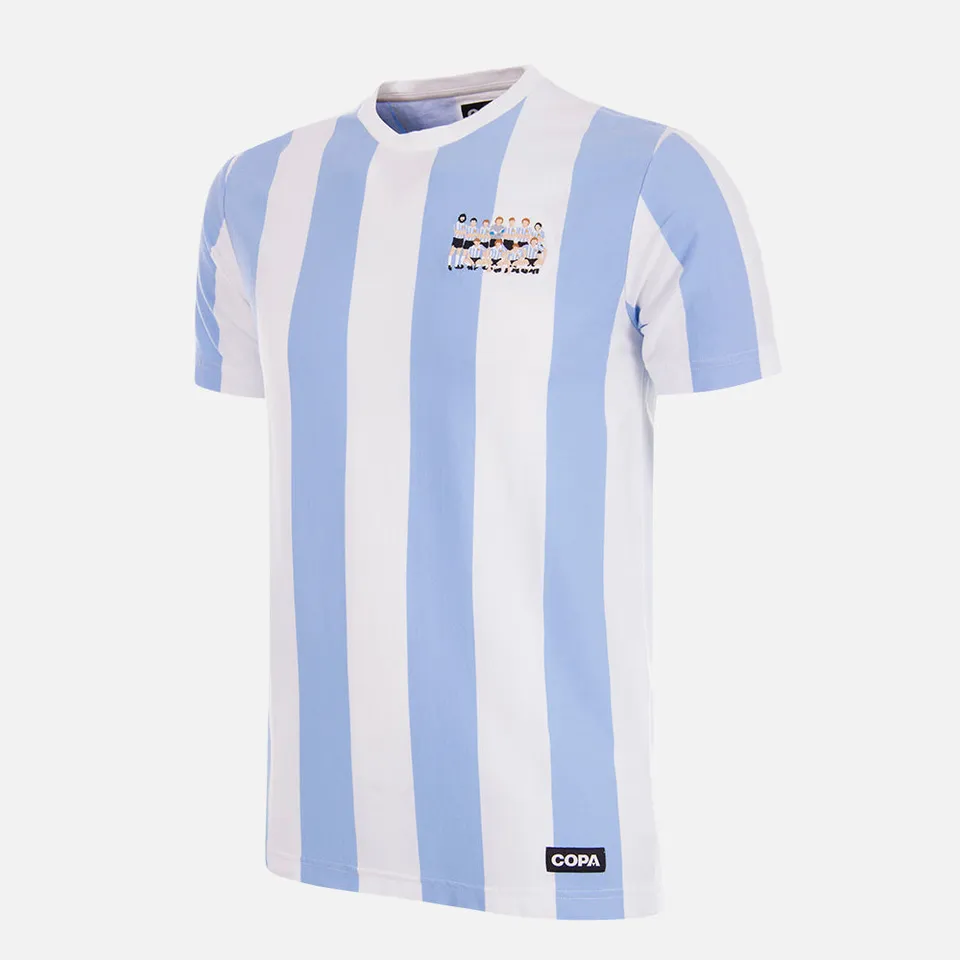 copa-classic-argentinien-1986-weltmeister-embroidery-t-shirt-wei image 1
