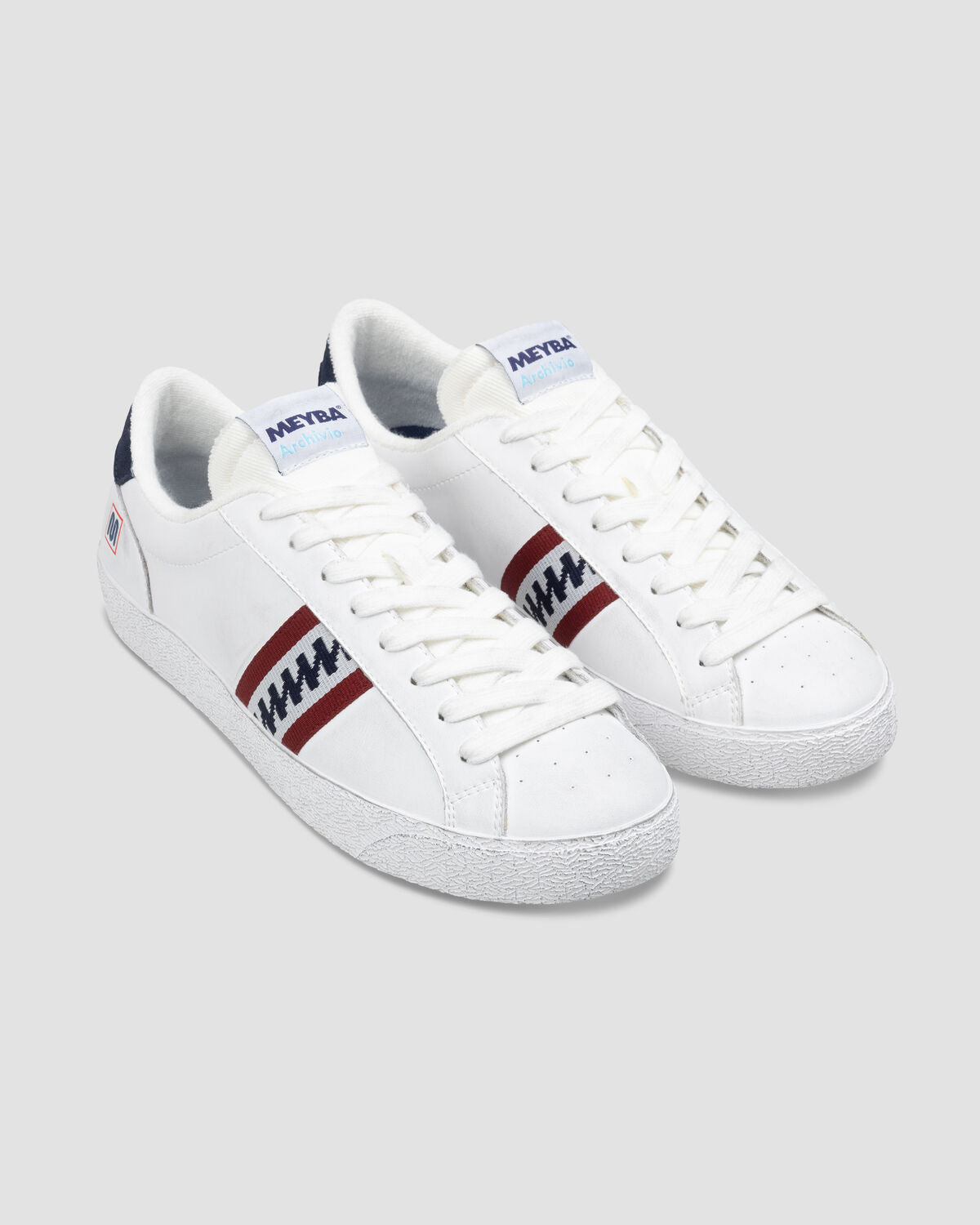 meyba-archivio-micro-leather-sneaker-weiss-blau-retro image 3