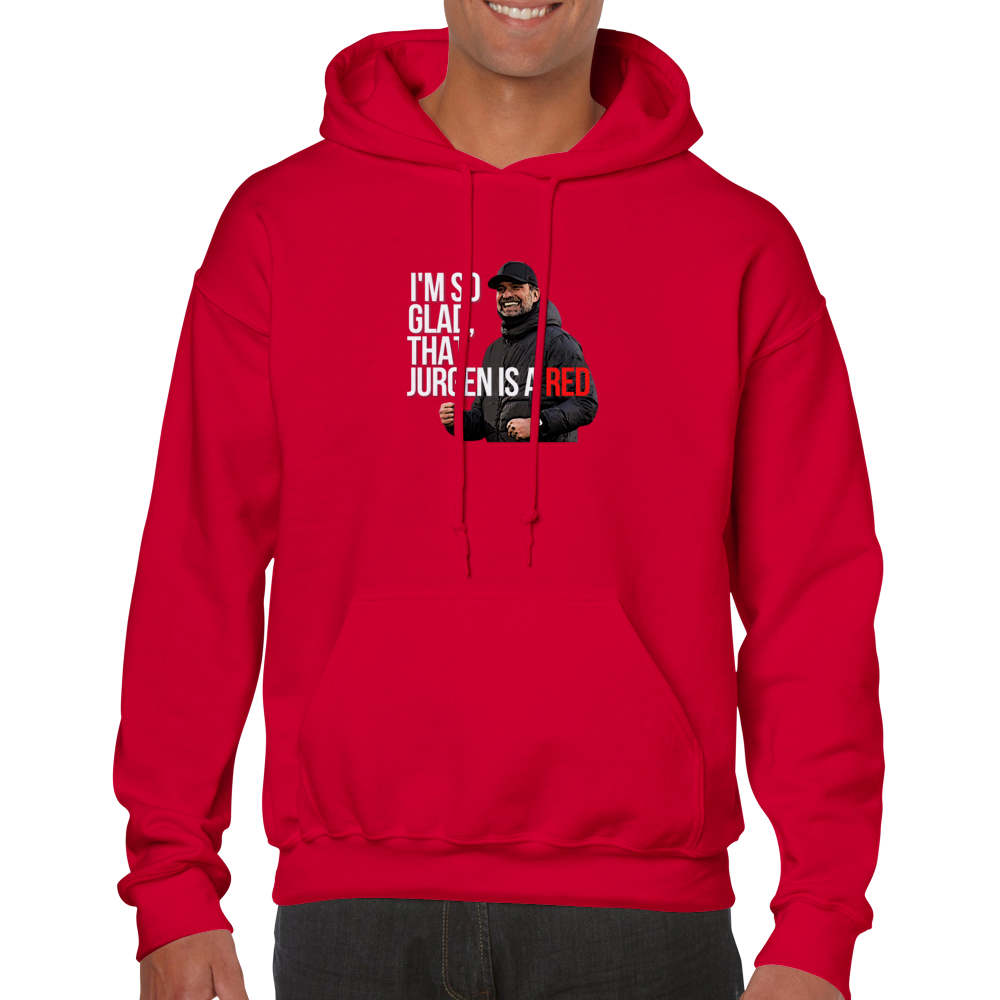anfield-apparel-jurgen-is-a-red-hoodie-unisex-fleece image 1
