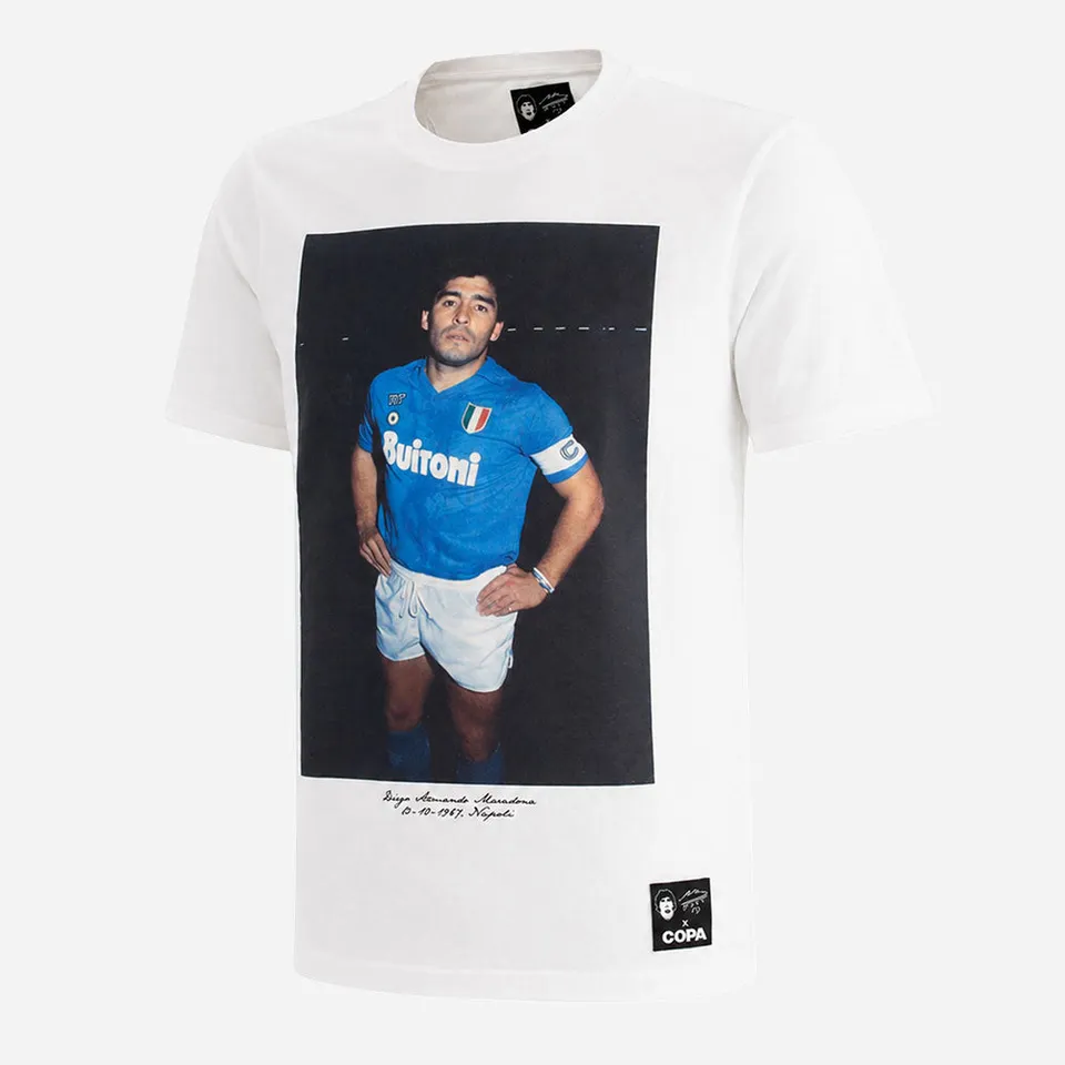 copa-maradona-x-copa-napoli-home-t-shirt-herren-wei-baumwolle image 1