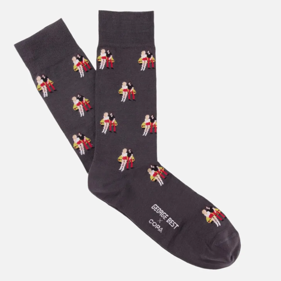 copa-george-best-lotus-freizeitsocken-grau-40-46 image 1