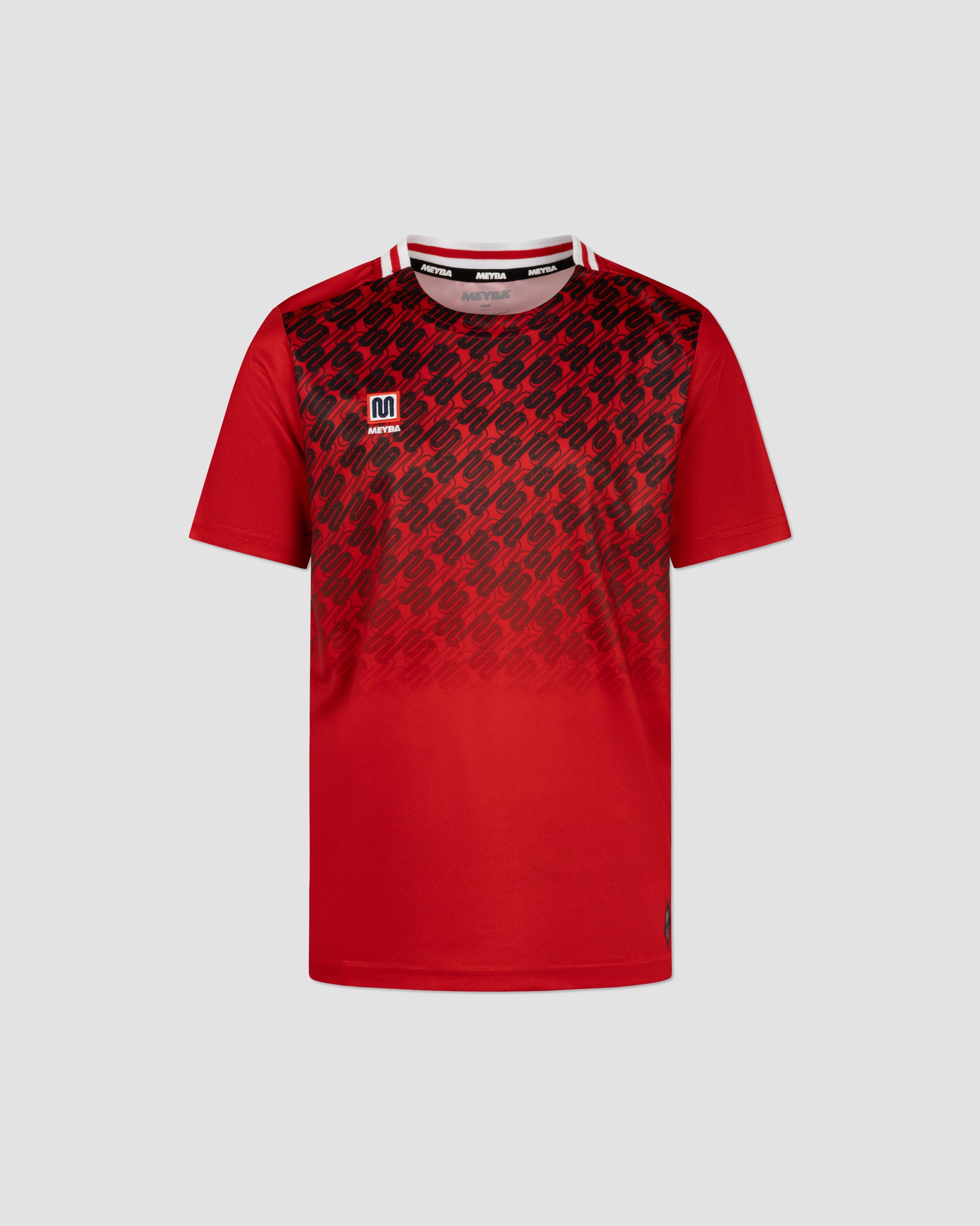 meyba-alpha-grid-jersey-fu-balltrikot-rot-schwarz-kinder image 1