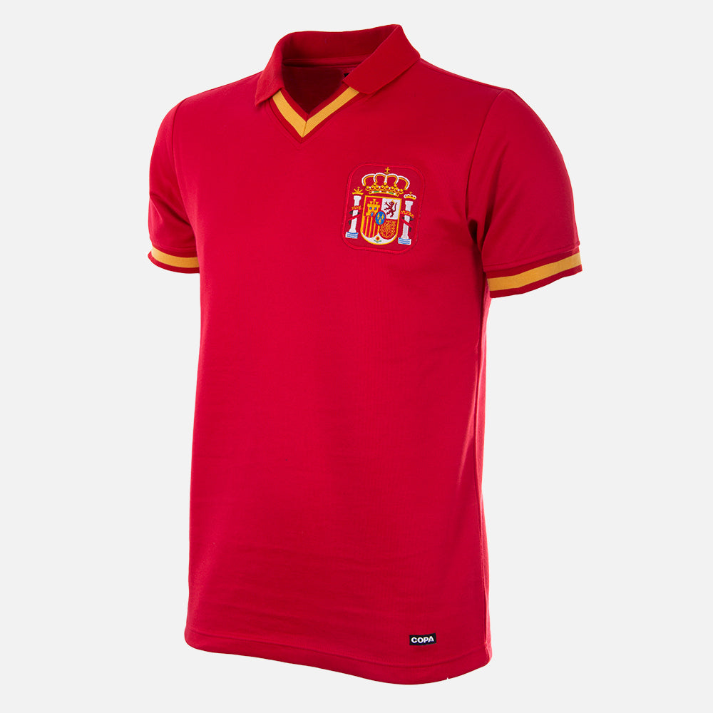 copa-retro-football-shirts-spanien-1988-trikot-rot-herren image 1