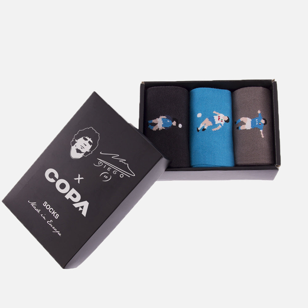 copa-classic-maradona-napoli-socken-box-set-schwarz-40-46 image 3