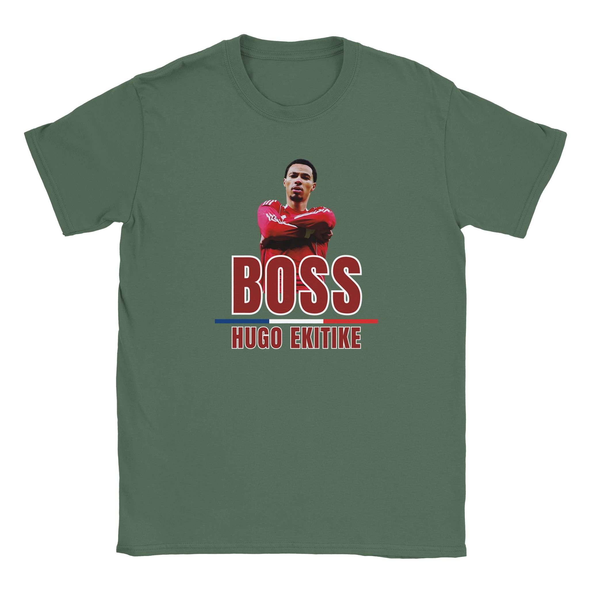 anfield-liverpool-hugo-ekitike-boss-t-shirt-baumwolle-unisex image 2
