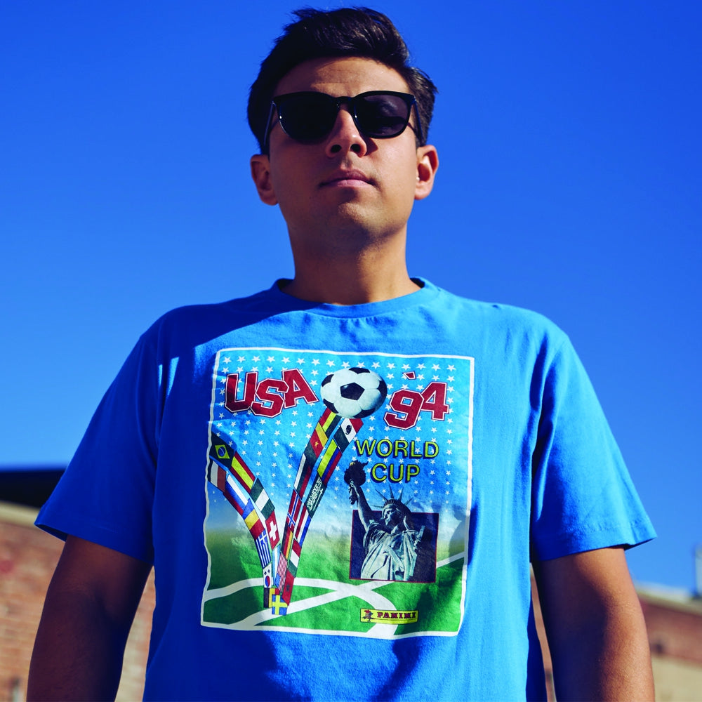 copa-classic-panini-usa-1994-t-shirt-blau-herren-baumwolle image 2