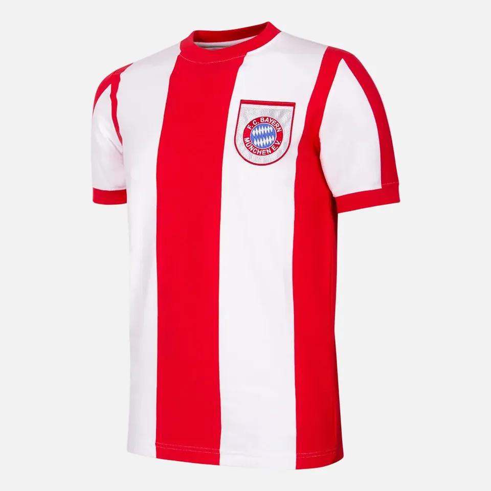 copa-fc-bayern-1971-72-retro-fu-balltrikot-rot-wei-baumwolle image 1