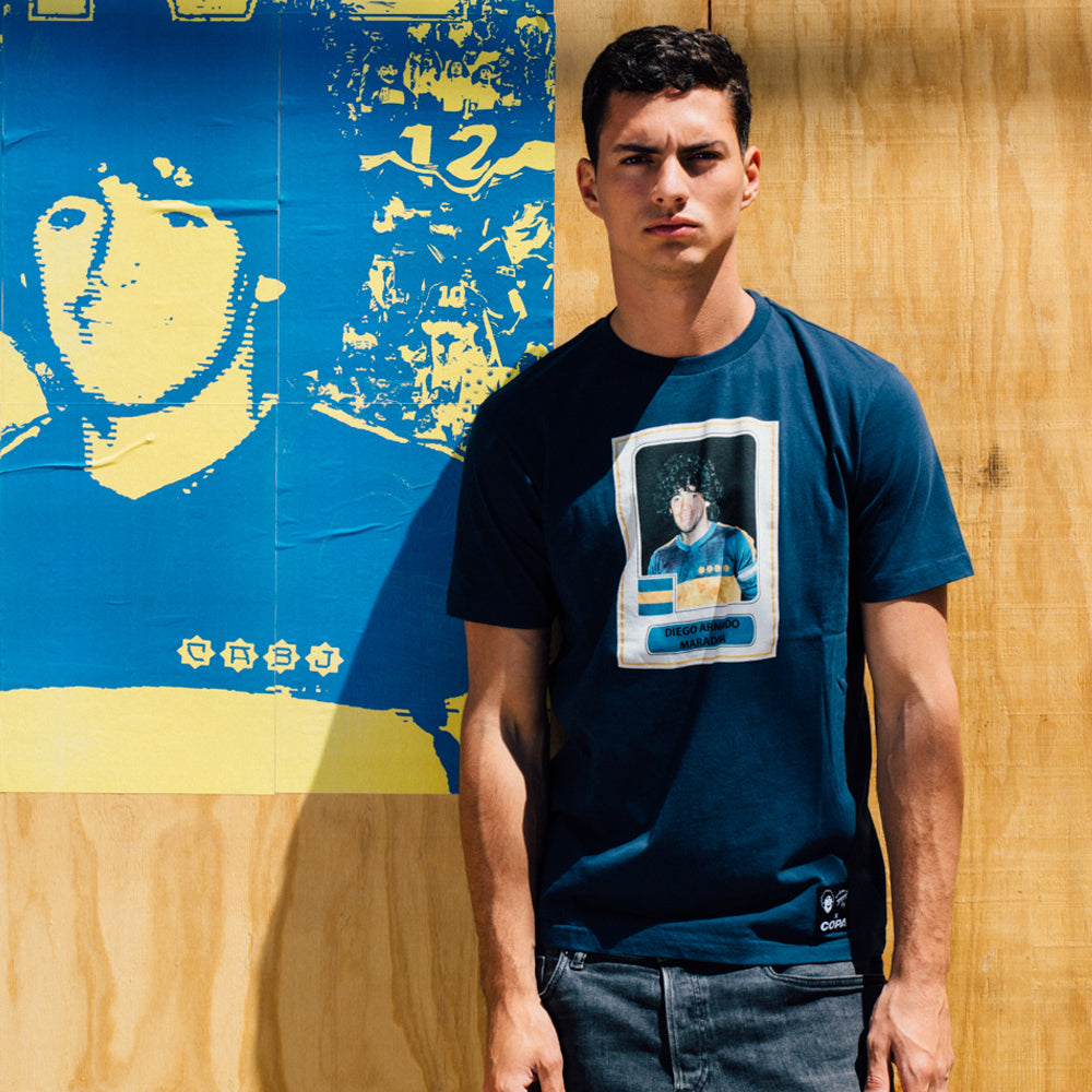 copa-classic-maradona-boca-t-shirt-marineblau-herren image 2