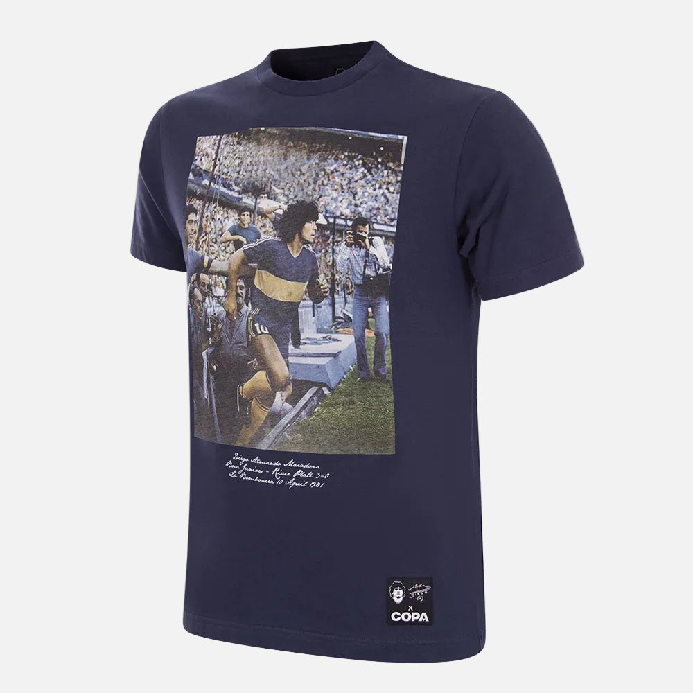 copa-classic-maradona-bombonera-t-shirt-blau-baumwolle image 1