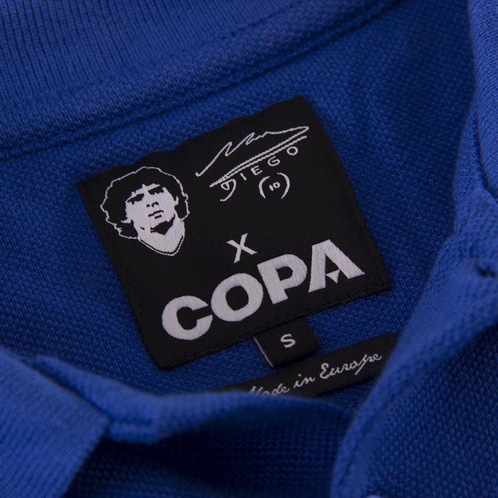 copa-classic-maradona-x-copa-boca-polo-blau-gelb-stick-baumwolle image 4