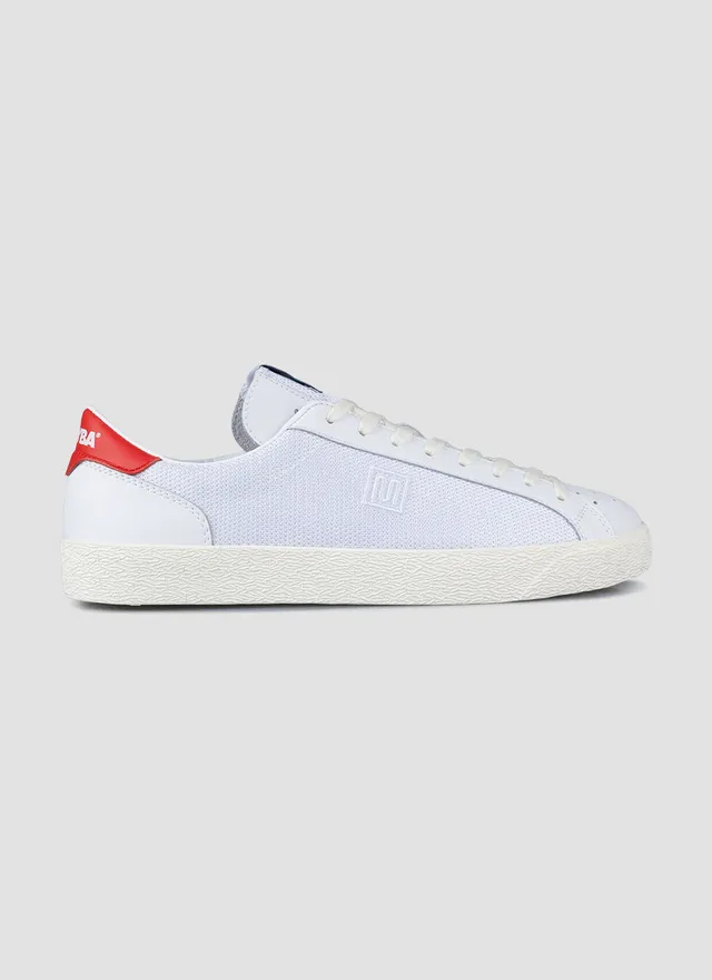 meyba-fuori-leather-mesh-sneaker-wei-rot-leder image 1