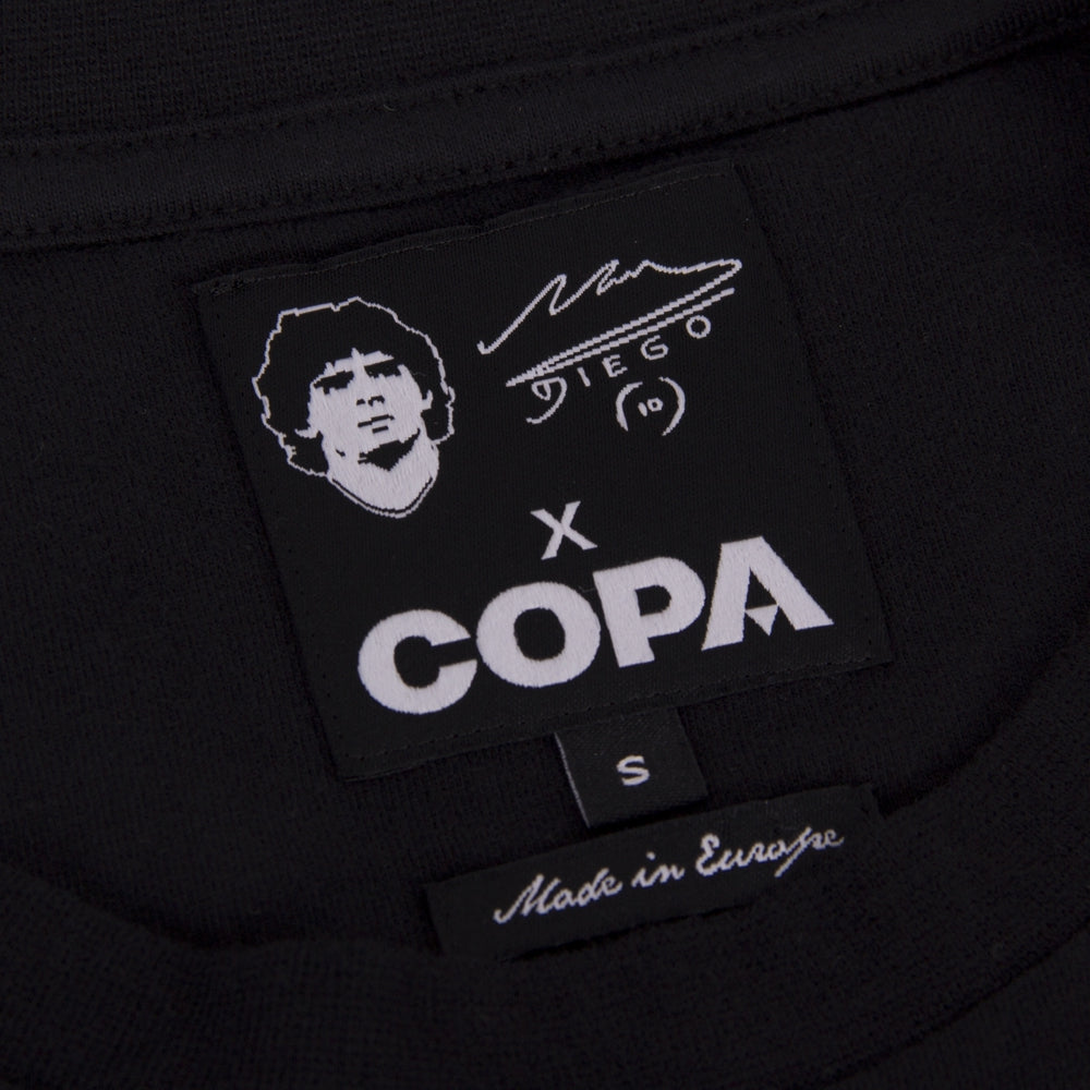 copa-maradona-argentinien-t-shirt-sticker-schwarz-baumwolle image 4