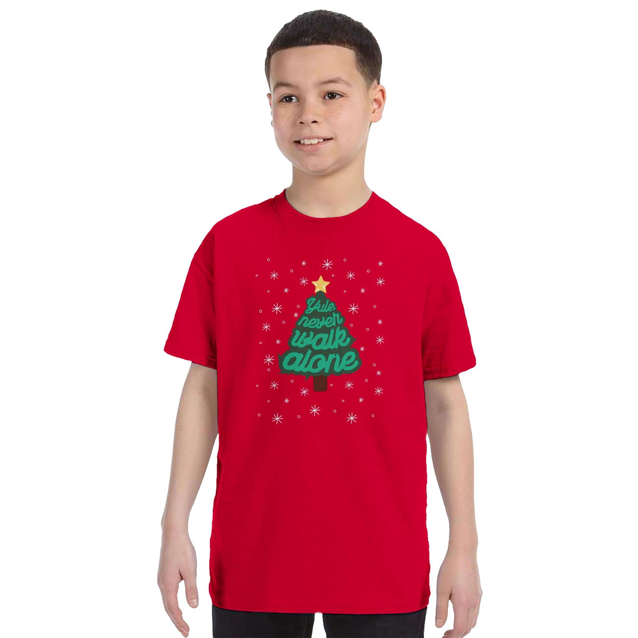 anfield-apparel-yule-never-walk-alone-kinder-t-shirt-weihnachten image 2