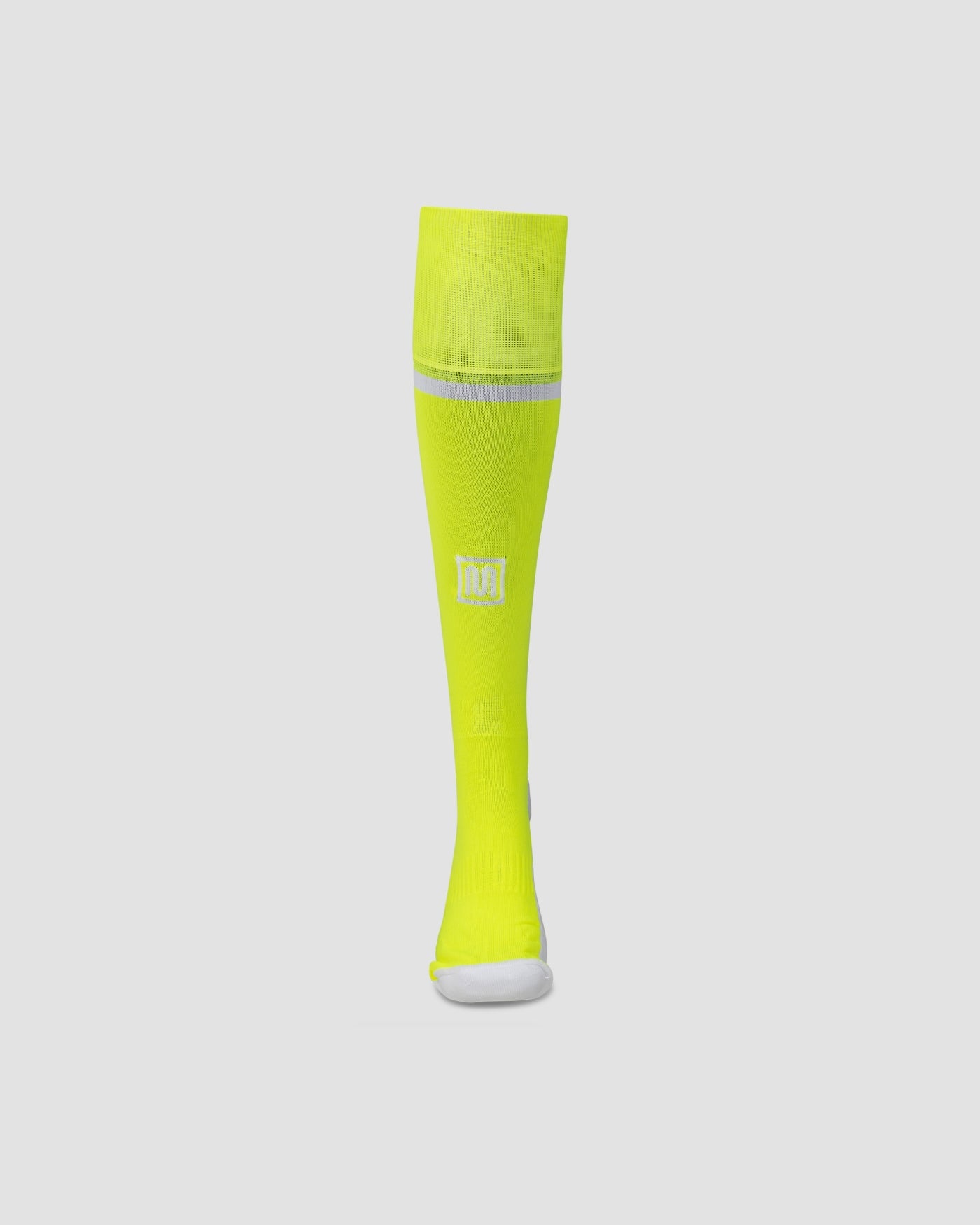 meyba-player-sock-stutzen-neongelb-wei-polyester image 2