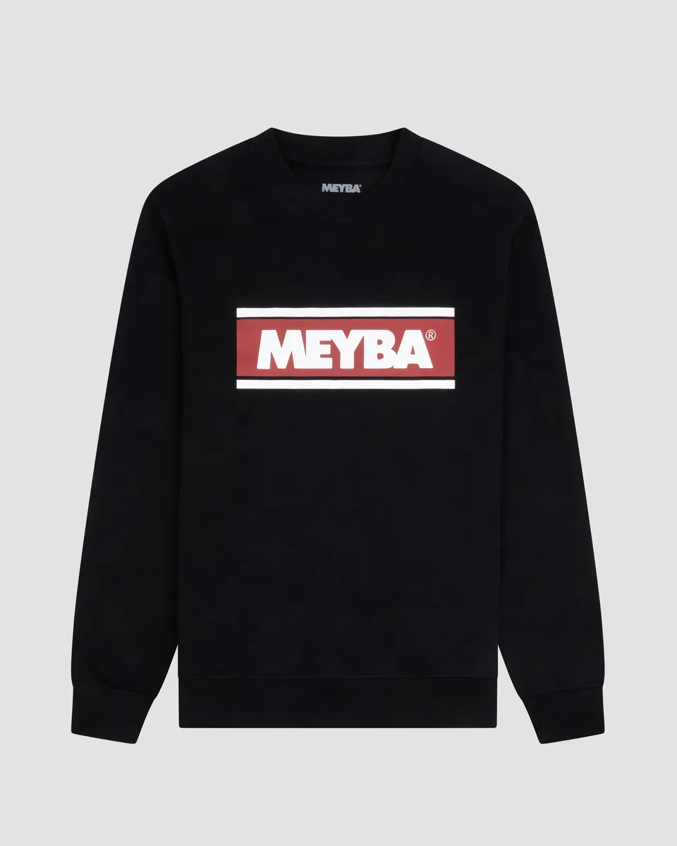 meyba-casa-crew-sweat-sweatshirt-schwarz-aus-baumwolle image 1