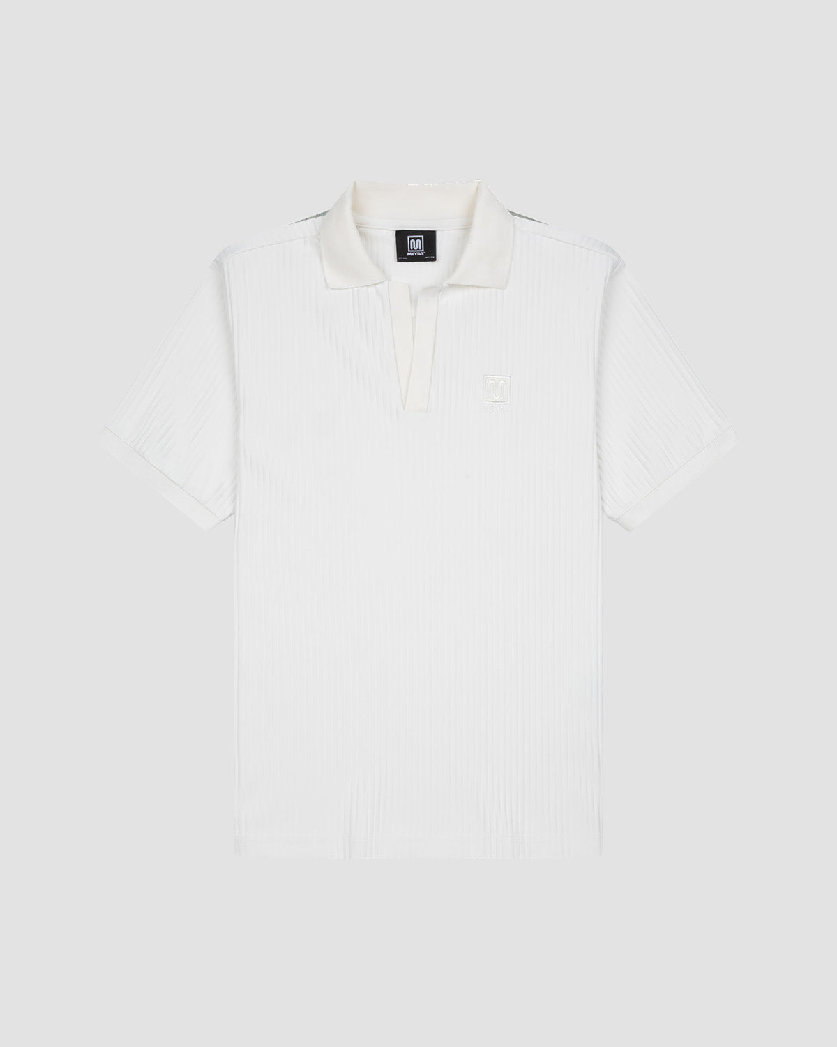 meyba-barras-polo-wei-v-ausschnitt-retro-kragen image 1