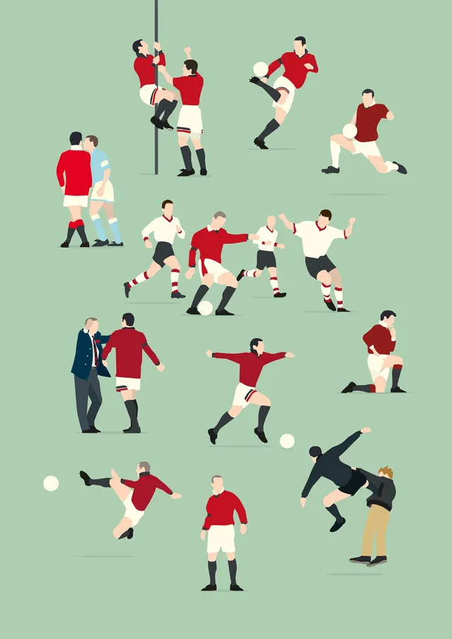 hands-of-god-prints-le-roi-poster-50x70-cantona-man-united image 1
