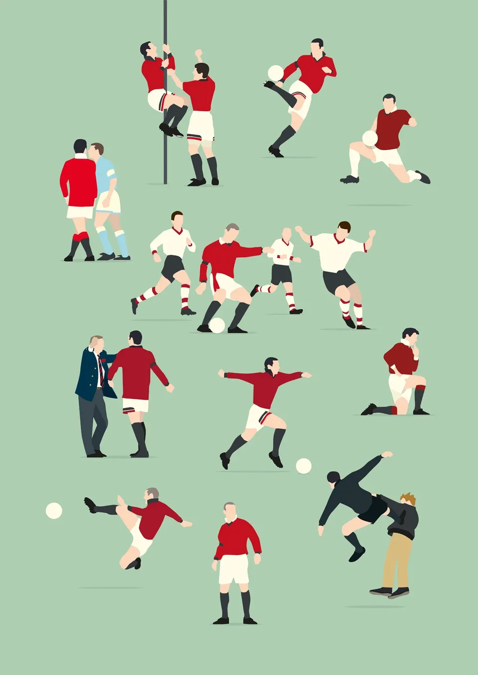 hands-of-god-prints-le-roi-poster-50x70-cantona-man-united image 1