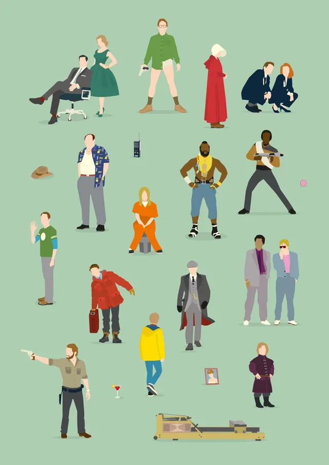 hands-of-god-serienhelden-poster-tv-serien-print-50x70 image 1