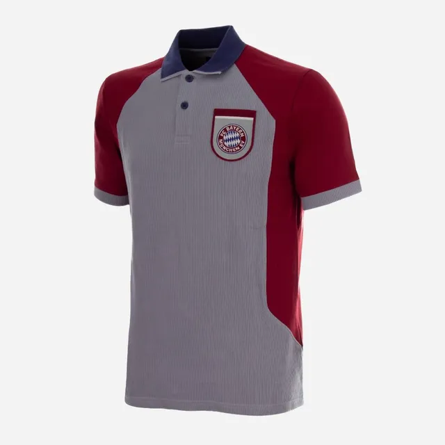 copa-classic-fc-bayern-m-nchen-1998-poloshirt-grau-bio-baumwolle image 1