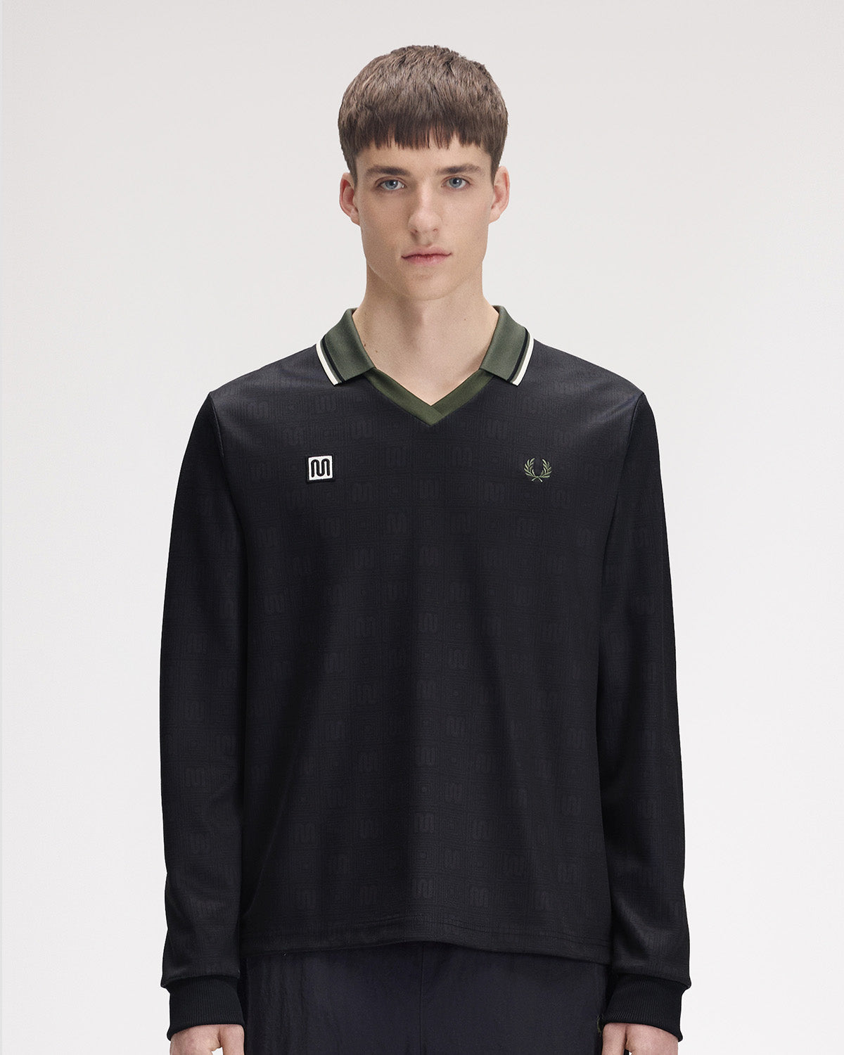 meyba-x-fred-perry-sm2164-langarm-polo-schwarz image 3