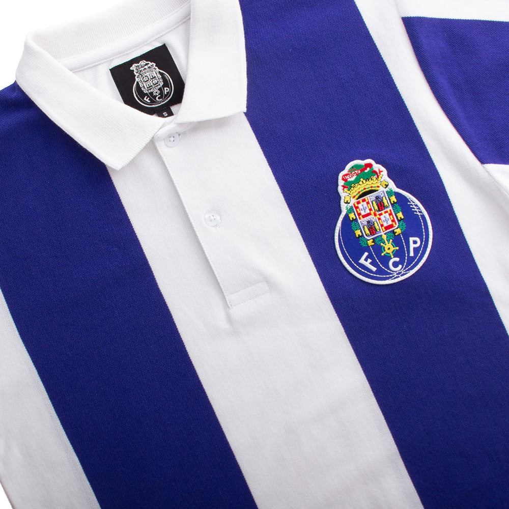 copa-fc-porto-1951-52-retro-trikot-wei-blau-baumwolle image 4