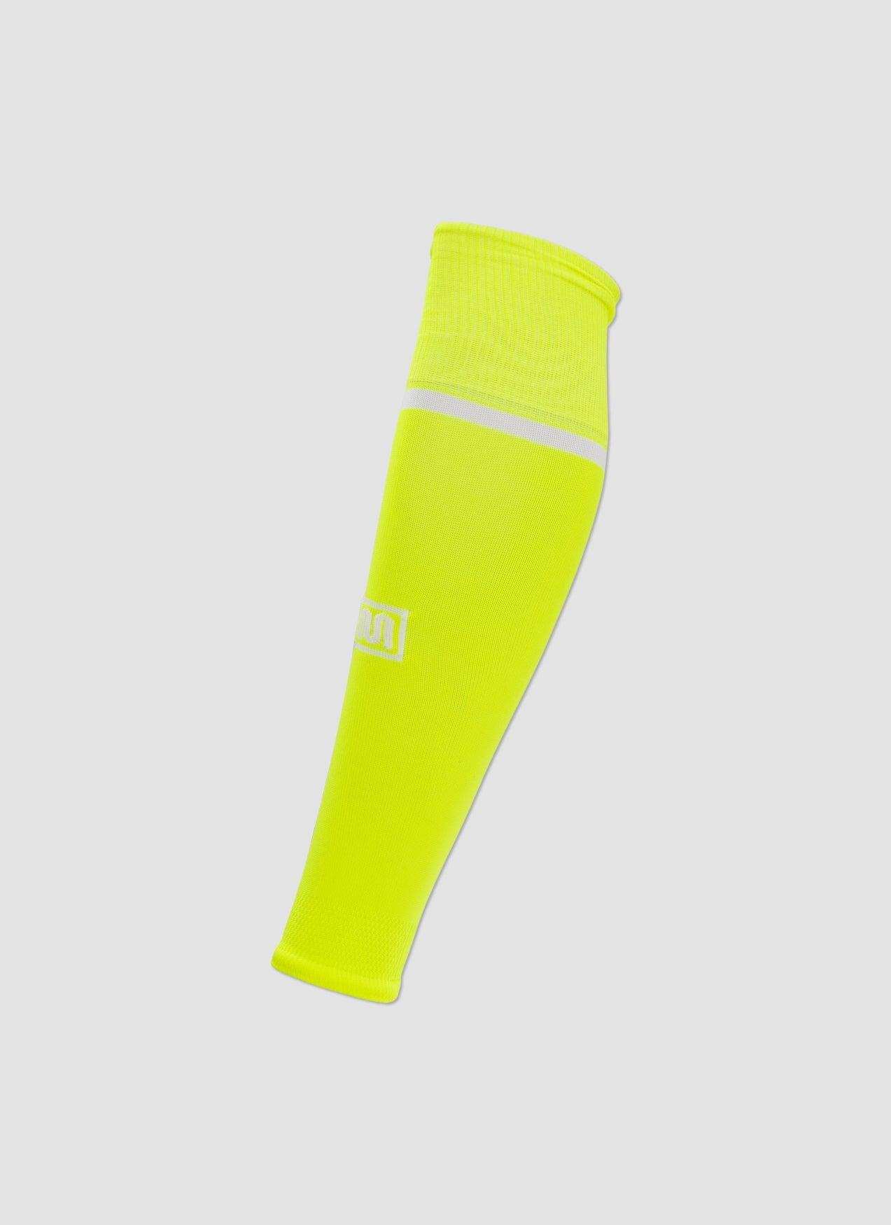 meyba-footless-football-sock-fu-ballstutzen-fluro-yellow-white image 2