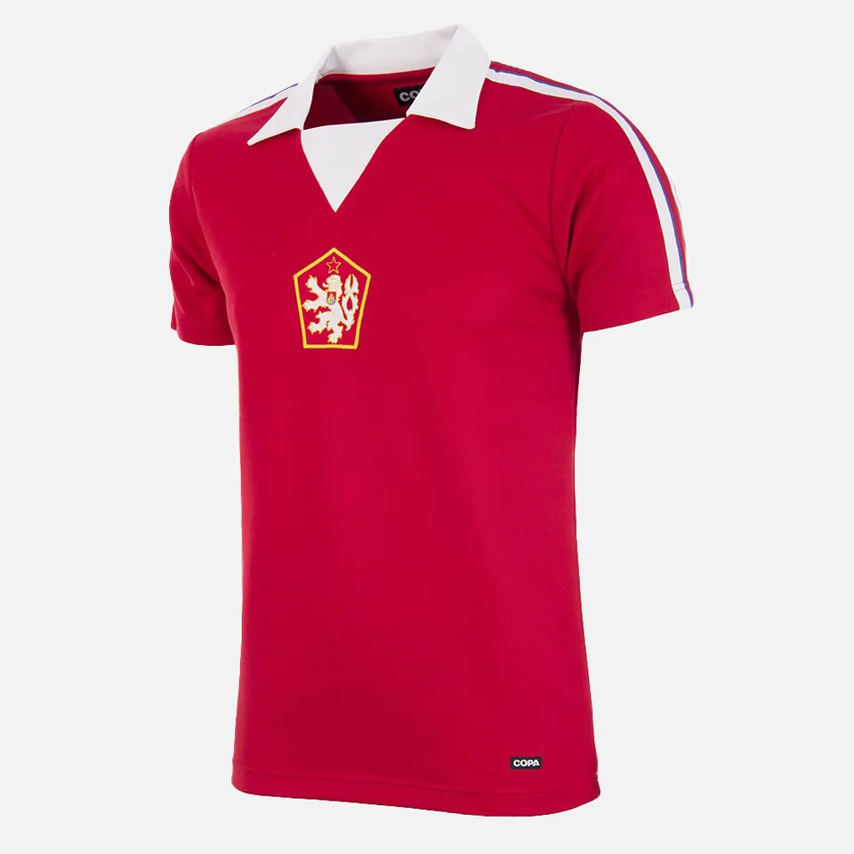 copa-classic-tschechoslowakei-1976-retro-trikot-rot-70s image 1