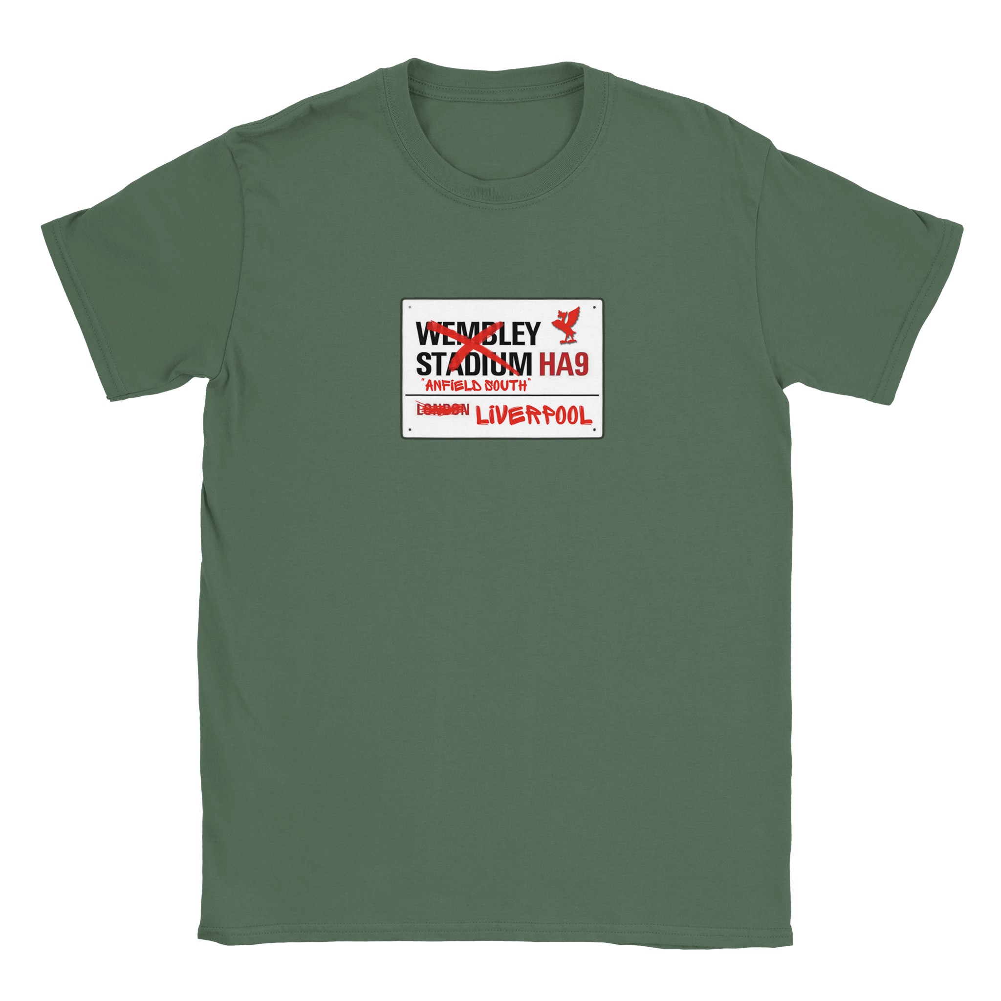 anfield-apparel-anfield-south-wembley-t-shirt-baumwolle-schwarz image 2