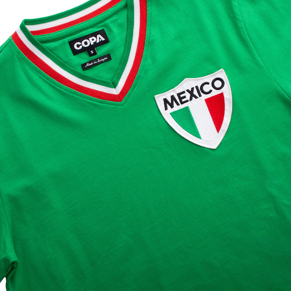 copa-classic-mexiko-pel-80er-fu-balltrikot-gr-n-baumwolle image 4