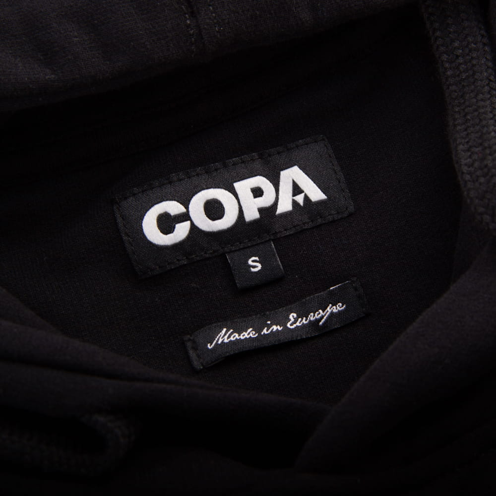 copa-classic-varsity-kapuzenpullover-hoodie-schwarz-baumwolle image 6
