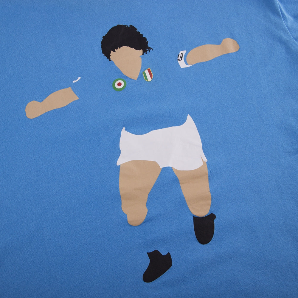 copa-classic-maradona-napoli-grafik-t-shirt-blau image 3