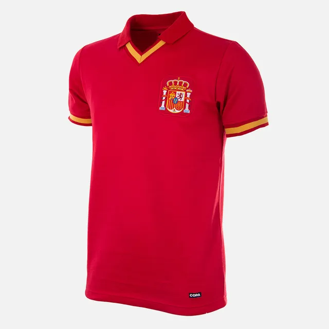 copa-retro-football-shirts-spanien-1988-trikot-rot-herren image 1