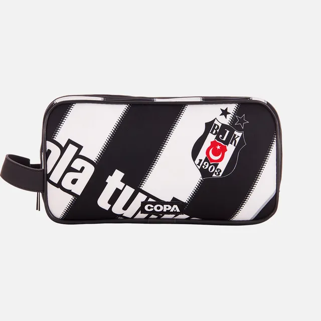 copa-classic-recycled-toiletry-bag-schwarz-wei-unikat image 1
