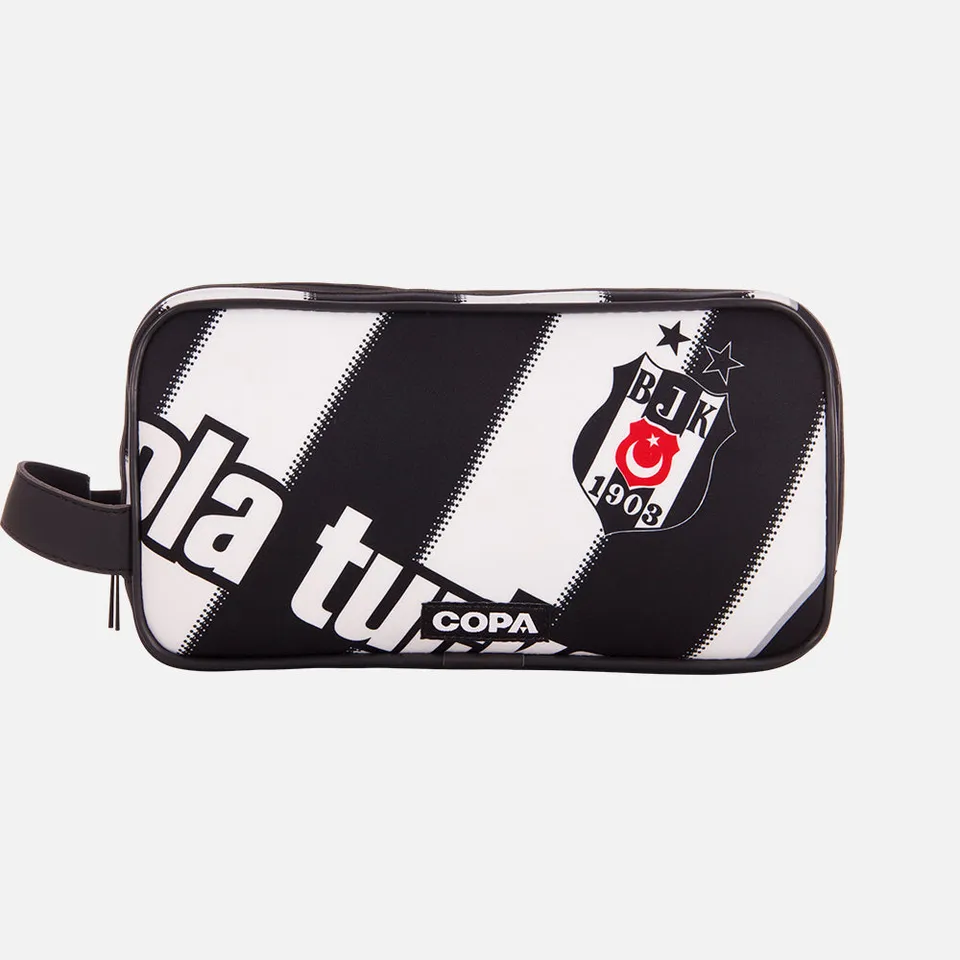 copa-classic-recycled-toiletry-bag-schwarz-wei-unikat image 1