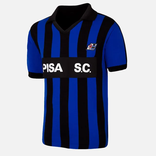 copa-classic-pisa-s-c-1986-87-retro-fu-balltrikot-blau-schwarz image 1