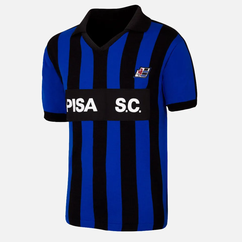 copa-classic-pisa-s-c-1986-87-retro-fu-balltrikot-blau-schwarz image 1