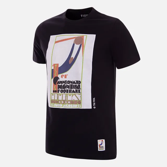 copa-classic-uruguay-1930-weltmeister-emblem-t-shirt-schwarz-baumwolle image 1