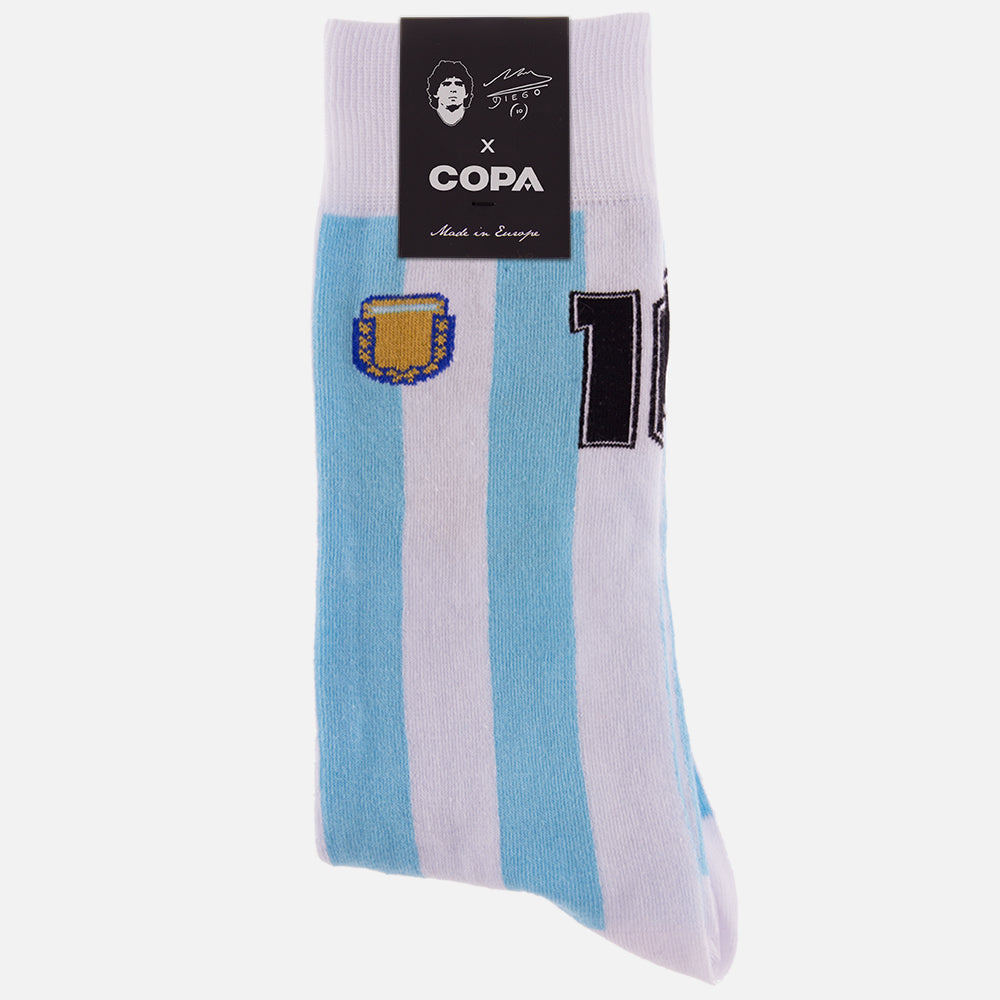 copa-socks-maradona-10-argentinien-socken-blau-wei image 4