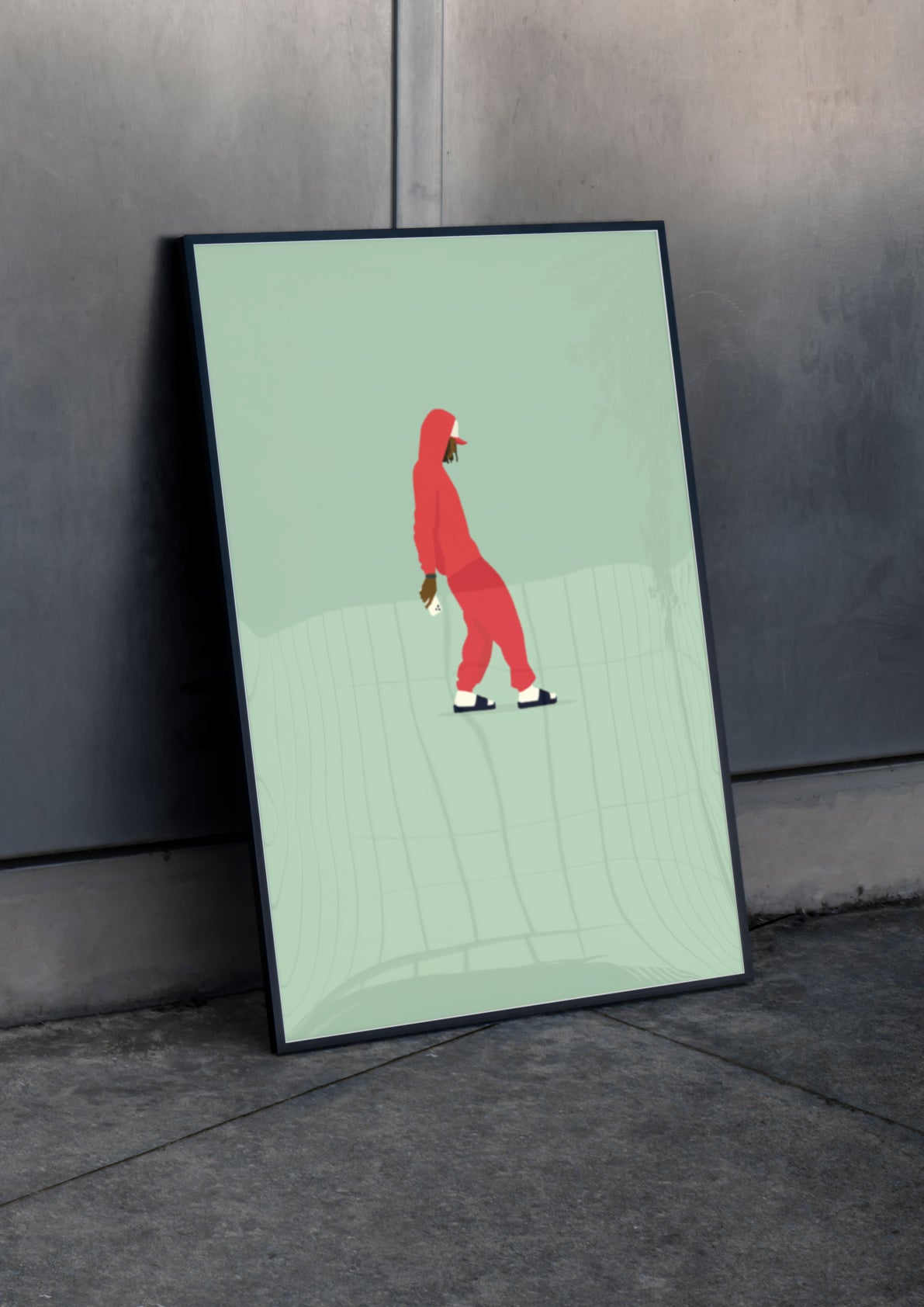 hands-of-god-nonchalant-kunstdruck-fc-bayern-olise-a3-poster image 4
