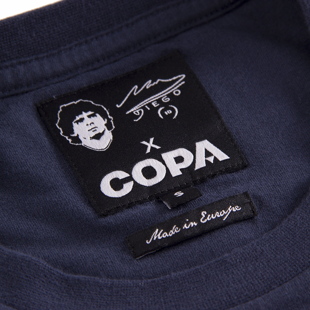 copa-classic-maradona-bombonera-t-shirt-blau-baumwolle image 6
