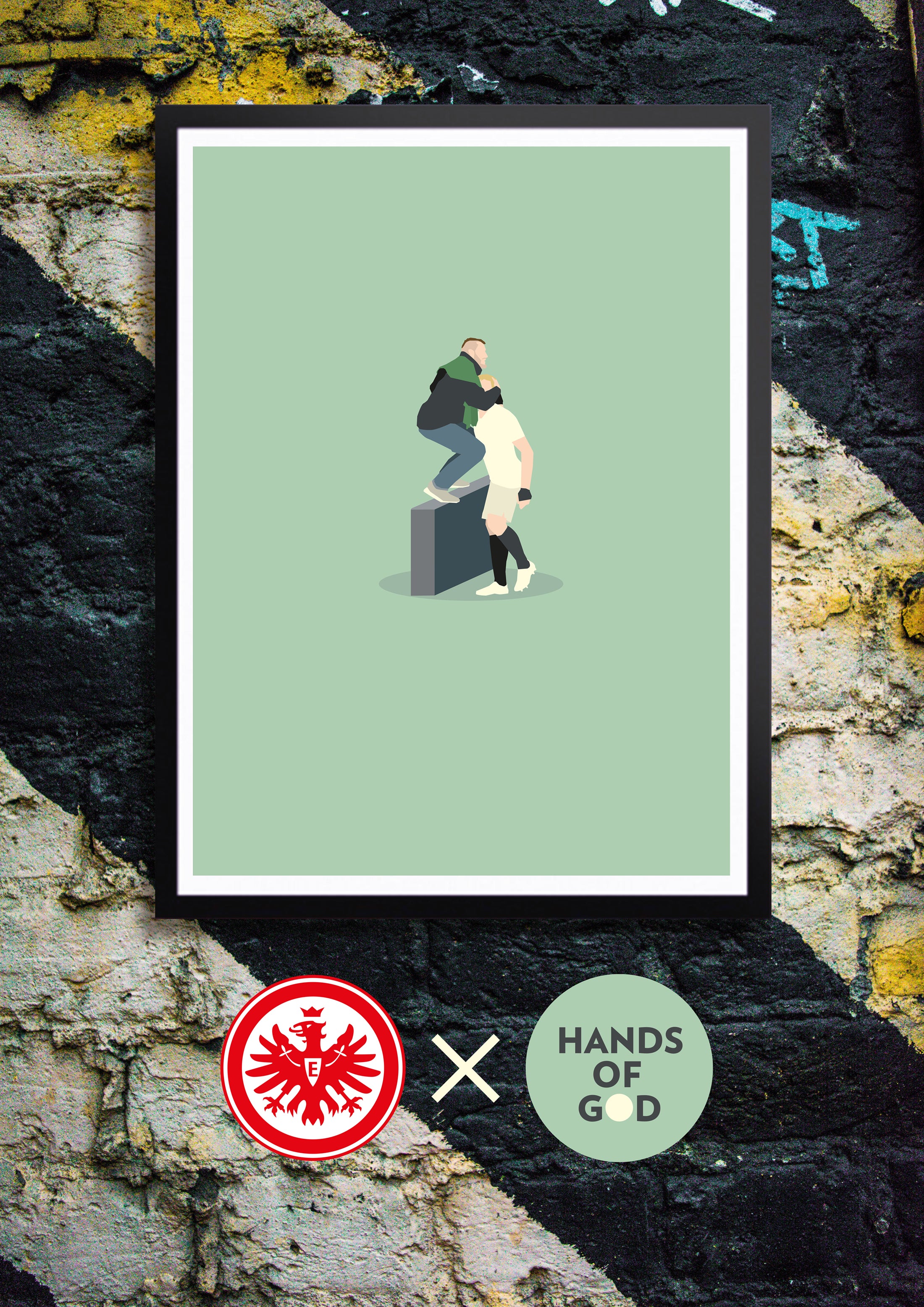hands-of-god-hinti-hug-print-50x70-eintracht-frankfurt image 2