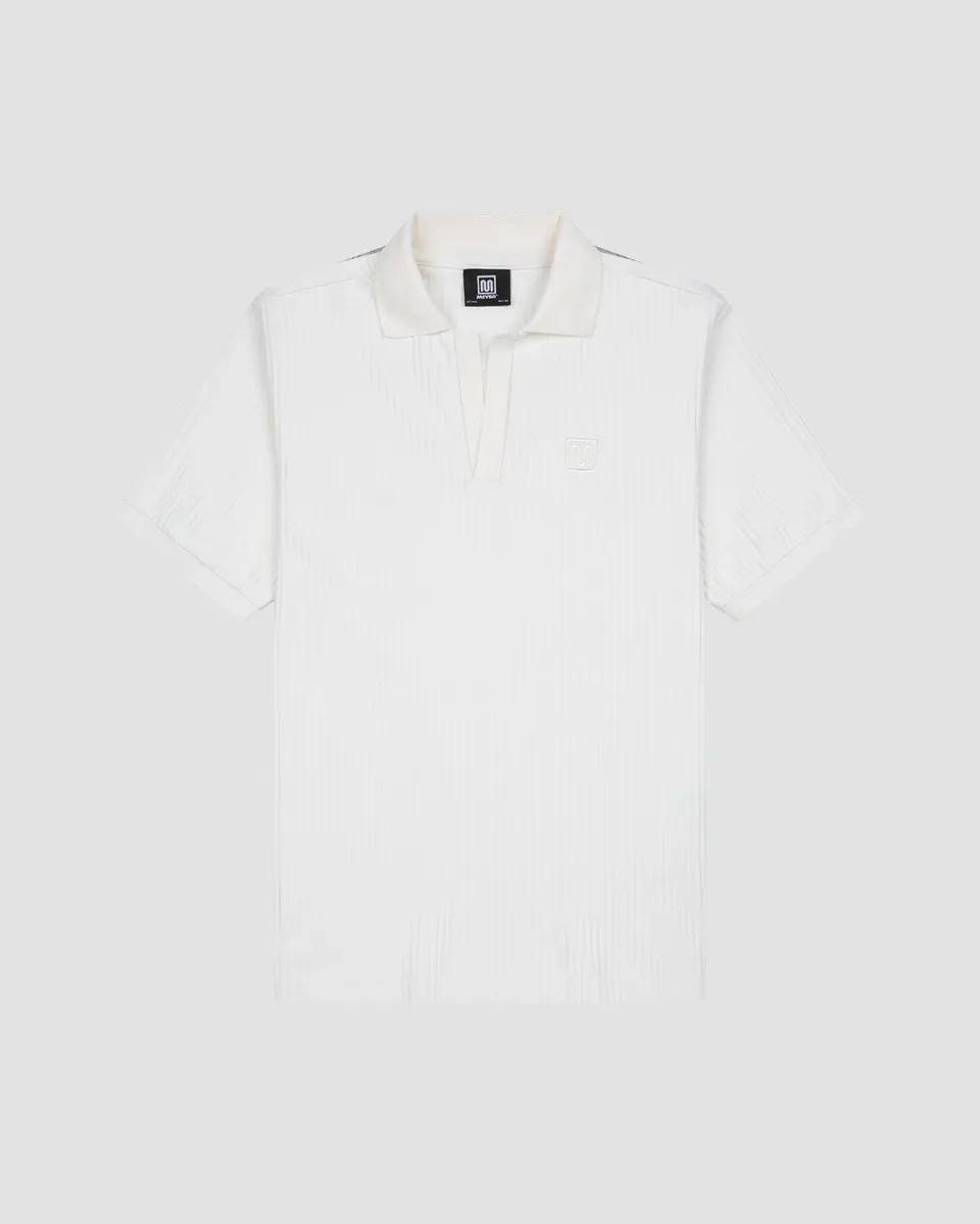 meyba-barras-polo-wei-v-ausschnitt-retro-kragen image 1