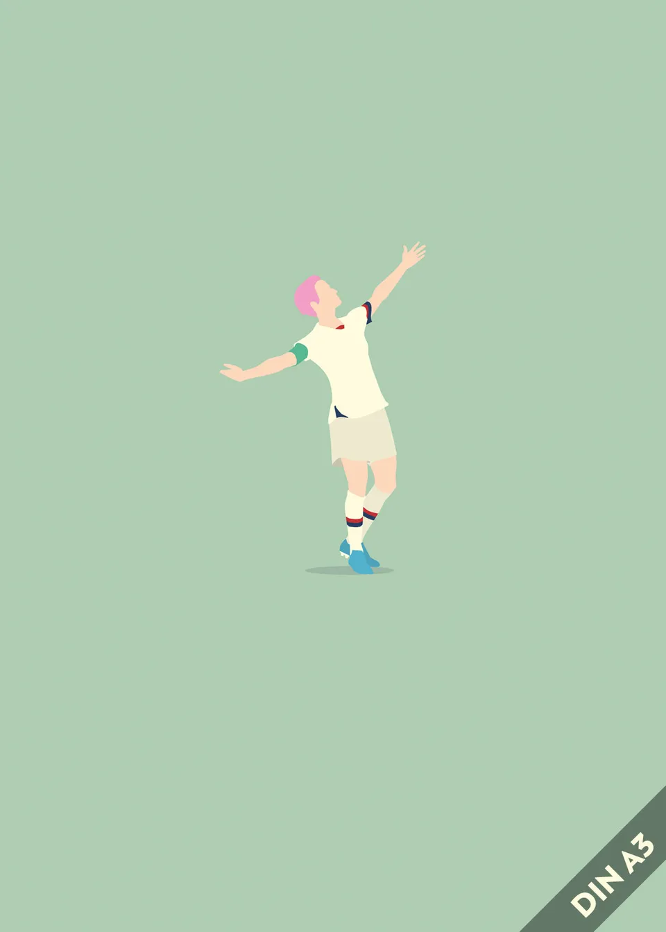 hands-of-god-mega-megan-kunstdruck-a3-rapinoe-usa image 1