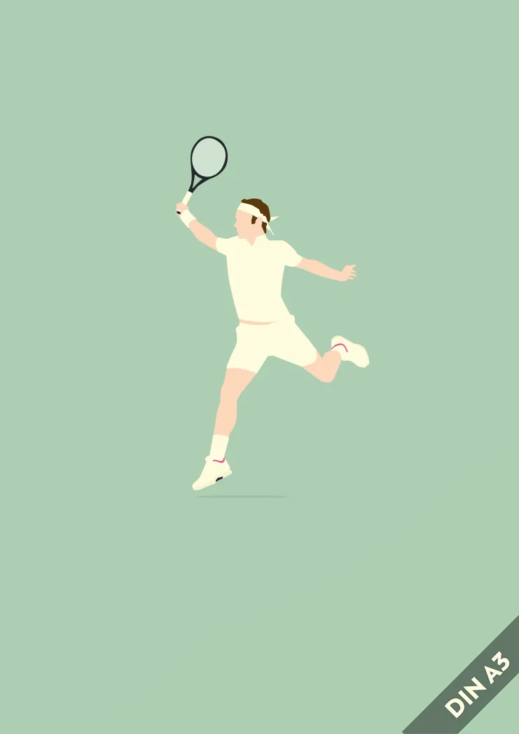 hands-of-god-maestro-print-roger-federer-tennis-poster-a3 image 1